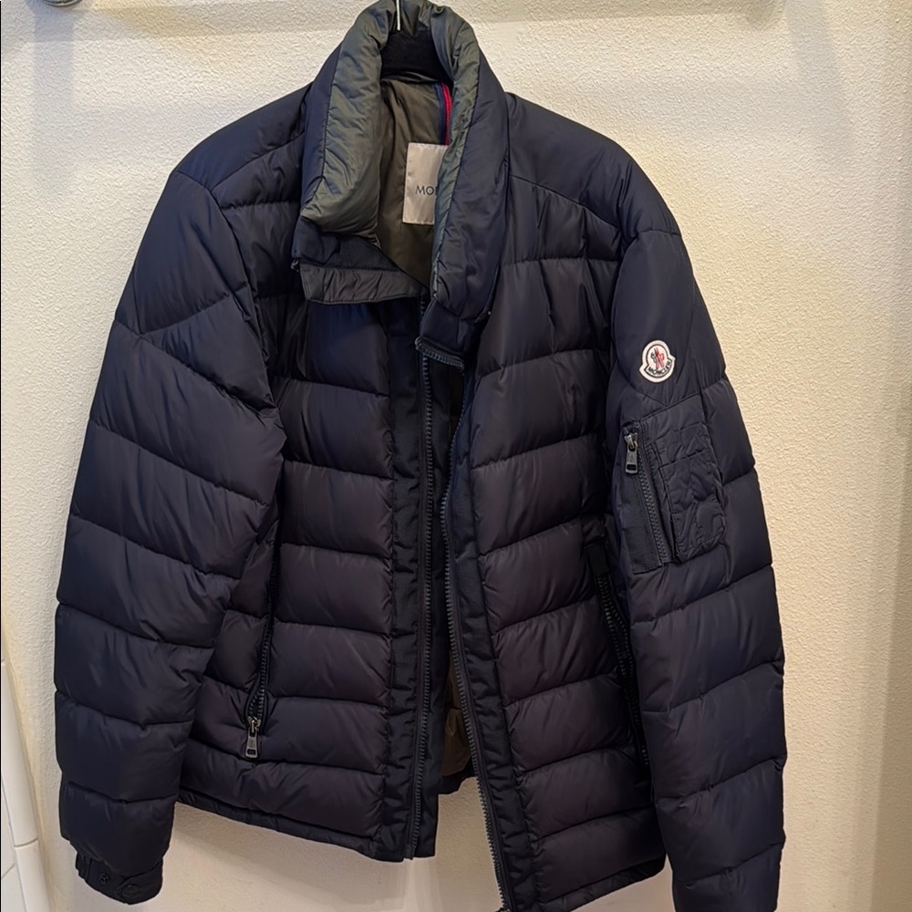 Moncler Men's Navy Puffer Jacket
